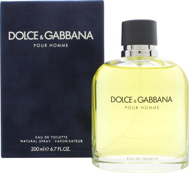 Actual product image Dolce & Gabbana Pour Homme Eau de Toilette for Men 200ml (Eau de toilette, 200 ml)