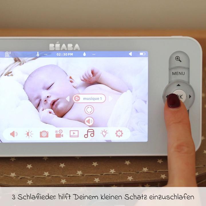 Actual product image Beaba BÃ © Aba Zen Night Light Babyfoon With Camera And App - Baby Monitor - Baby Camera With Night Light (Video & Audio, 300 m)