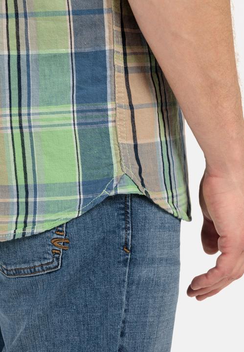 Actual product image Camel Active Linen mix checked shirt (L)
