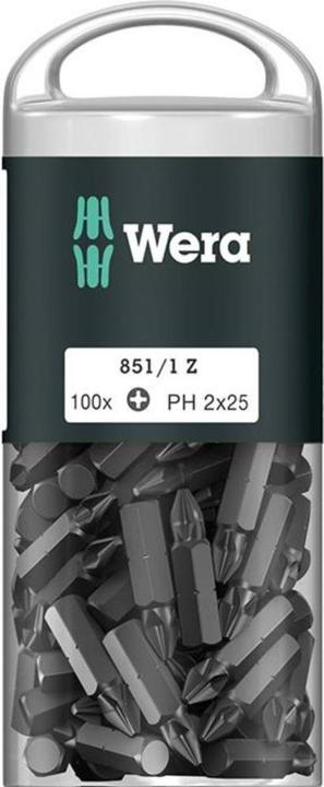 Produktbild Wera 851/1 Z PH 2 x 25 mm DIY-Box (1=100) (Kreuz Phillips PH)