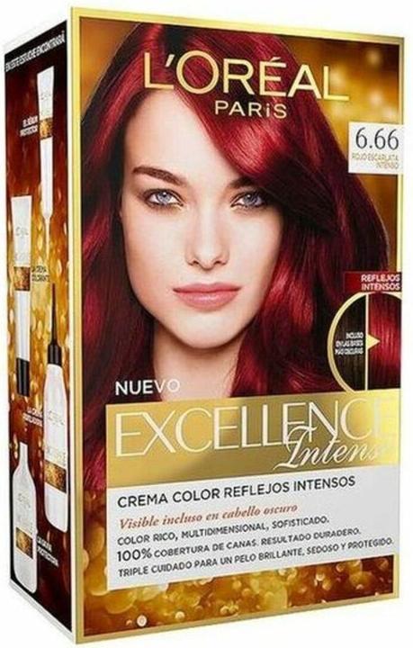 Image du produit L'Oréal Paris EXCELLENCE INTENSE encre #6,66 rojo escarlata intenso (6,66 rojo escarlata intenso)