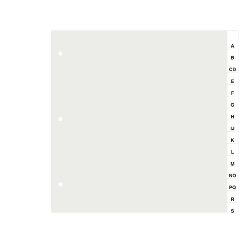 Thumbnail - Durable, Ordner Zubehör, Register A4 A-Z Hoch 20-tlg.