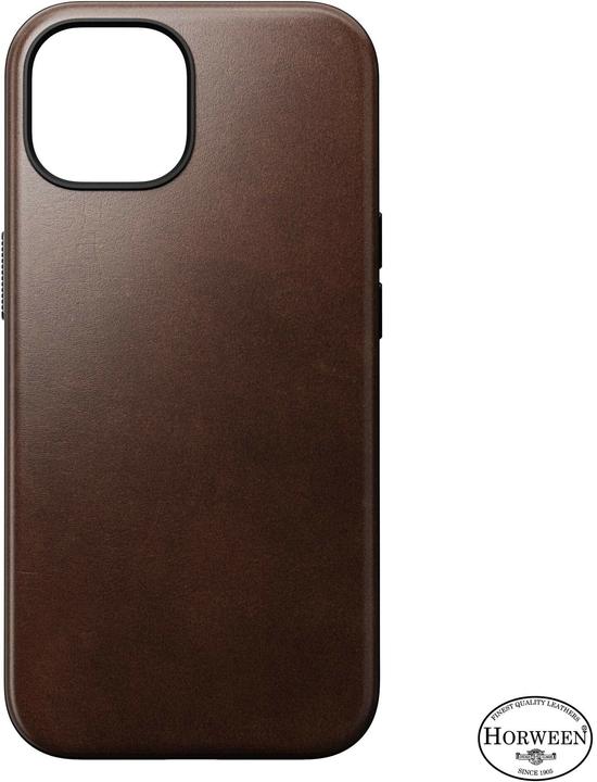 Immagine prodotto Nomad Cover posteriore moderna in pelle Horween per iPhone 15 Nero (Apple iPhone 15)