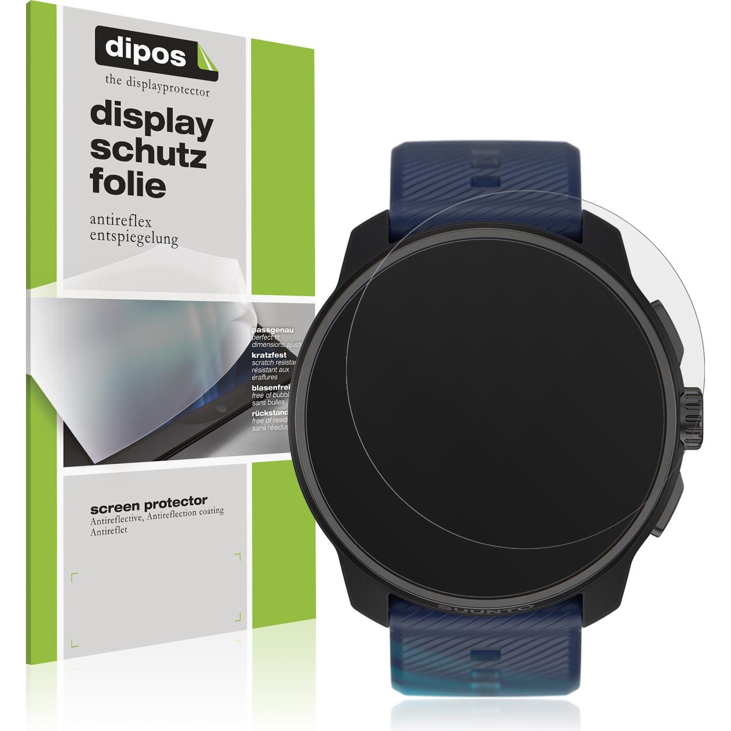 Dipos Schutzfolie Matt für Suunto Races, Smartwatch Schutzfolie, Transparent