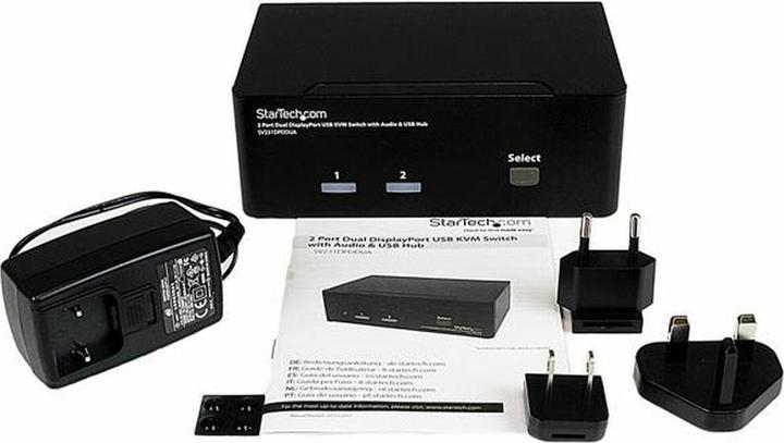 Image du produit StarTech Commutateur KVM USB à 2 ports à double affichage