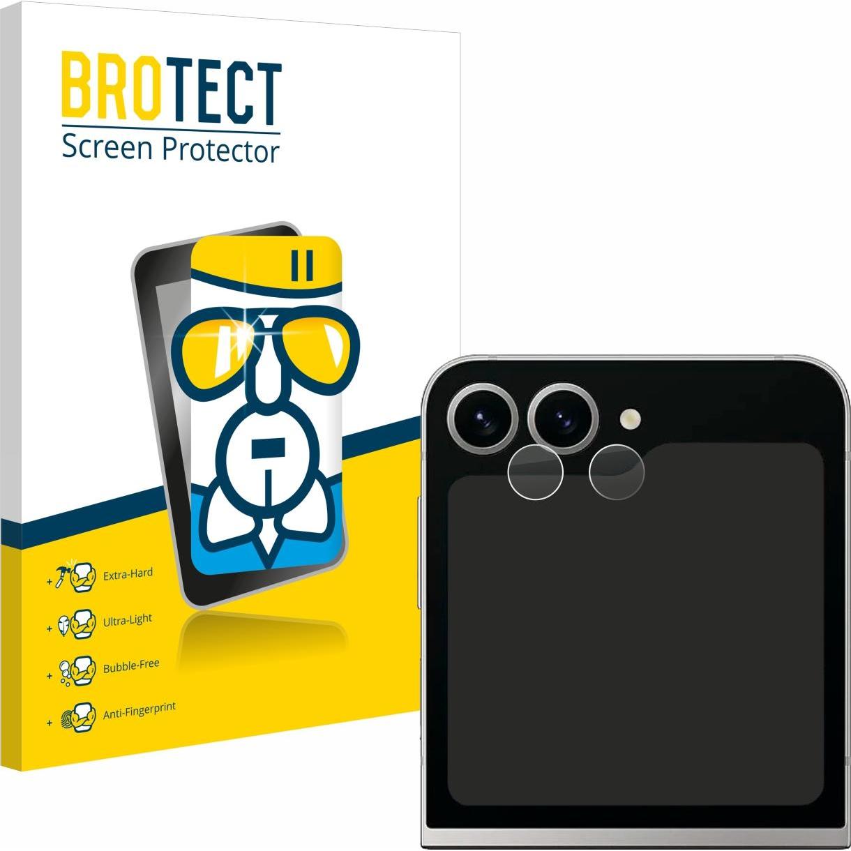 BROTECT Schutzglas Schutzfolie Glas Folie Displayschutz klar (1 Stück, Samsung Galaxy Z Flip6), Smartphone Schutzfolie, ...