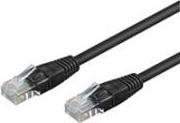 Image du produit Goobay CAT 6 câble patch, U/UTP, noir, 3 m (U/UTP, CAT6, 3 m)