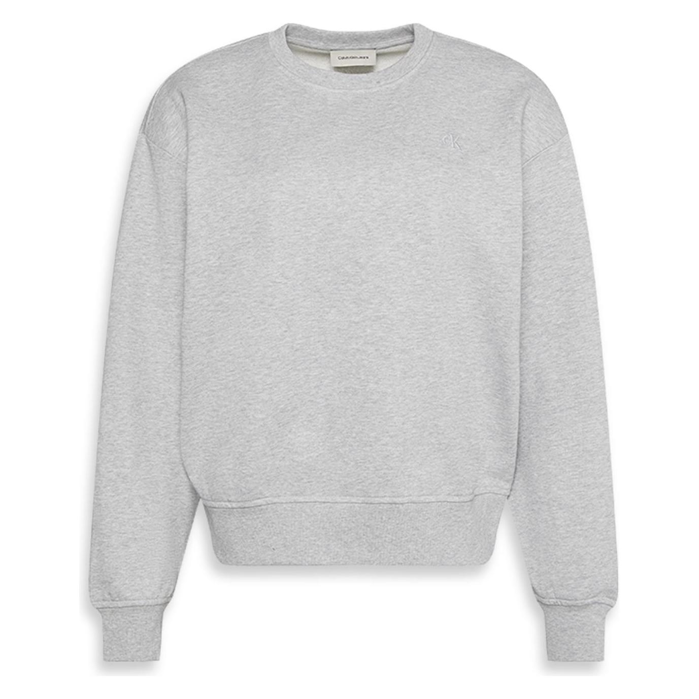 Calvin Klein Jeans, Vrouwen, Springer, Ls Archive Logo French Terry Rlx, Grijs, (L)