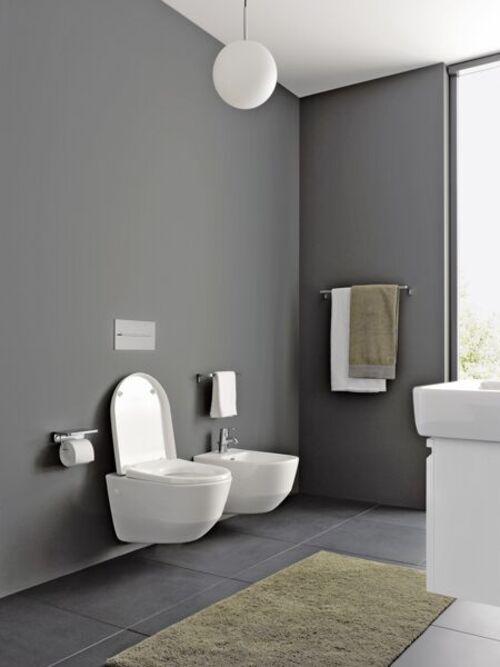 Actual product image Laufen PRO UNIVERSAL WC seat with cover with soft-closing mechanism pergamon