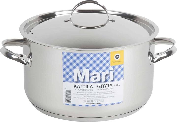 OPA Mari Pot, 4 L (Kochtopf, Edelstahl)