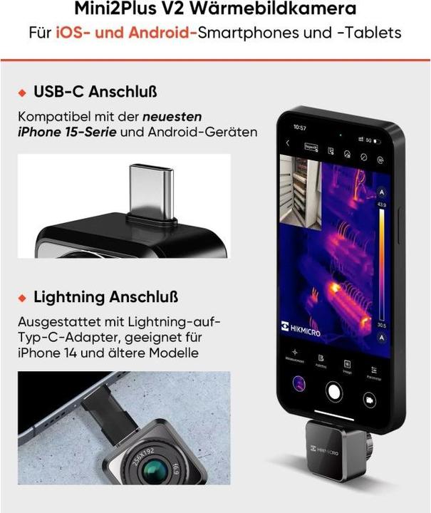 Produktbild Hikmicro Mini2Plus V2 (Handywärmebildkamera)