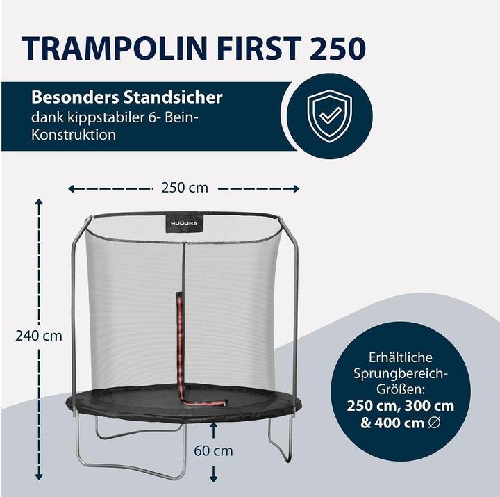 Produktbild Hudora First Trampolin 250V (250 cm)