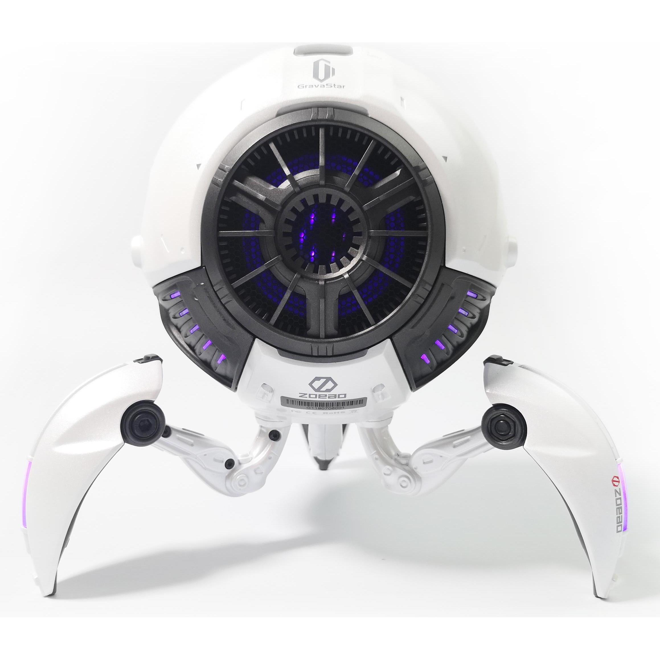Zoeao GravaStar (30 h, Akkubetrieb), Bluetooth Lautsprecher, Weiss