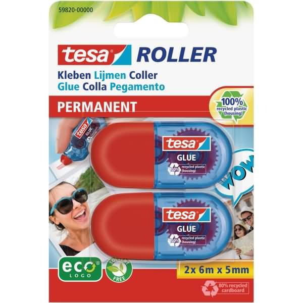 Produktbild tesa 2x Mini Kleberoller permanent