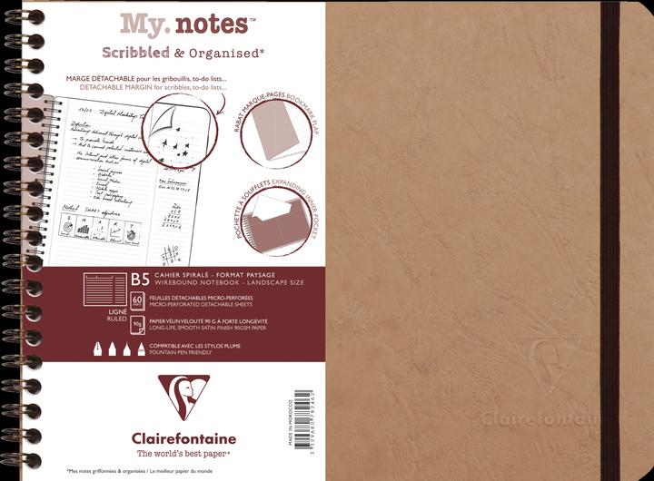 Actual product image Clairefontaine My. Notes (B5, Plain, Hardcover)