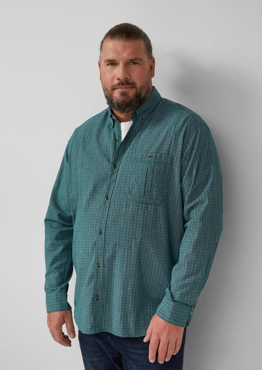 Immagine prodotto s.Oliver Hemd Regular Fit: Gewaschenes Hemd mit Karomuster (5XL)