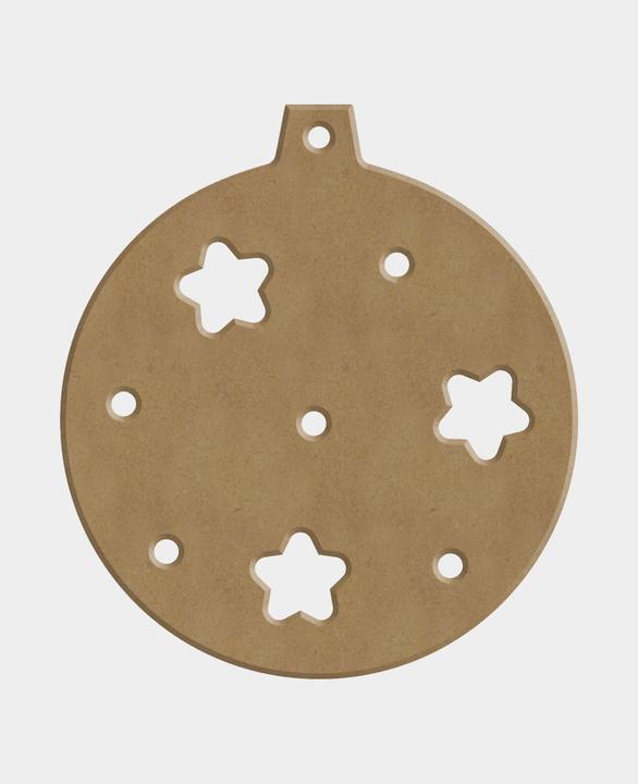 Actual product image Aladine MDF decoration ball star