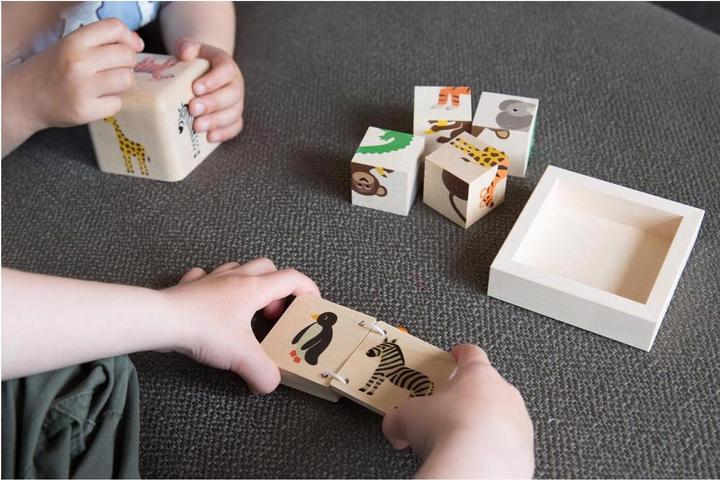 Produktbild Holzpuzzle Würfelpuzzle Wald