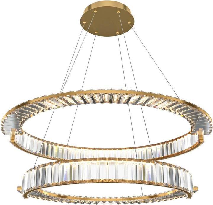 Produktbild Maytoni Krone LED Pendelleuchte, Hängeleuchte 2x 90W Gold-Farbe 90Ra Neutralweiss