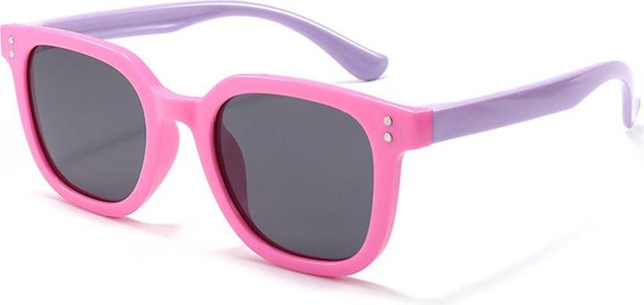 Actual product image Techsuit - Sunglasses Polarised (8351-C42) - Square Shape, for Kids - Pink / Purple