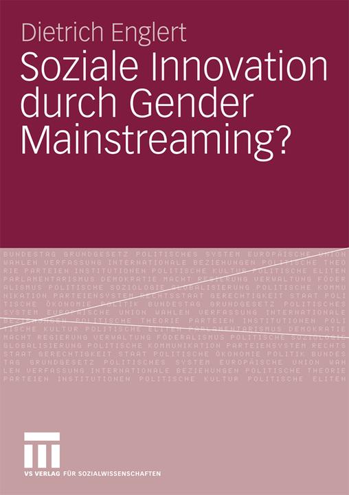 Produktbild Soziale Innovation durch Gender Mainstreaming? (Deutsch, Dietrich Englert, 2008)