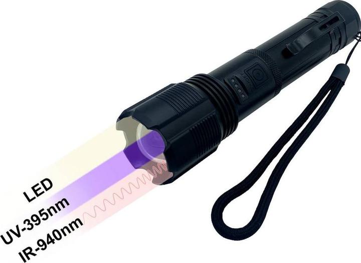 Image du produit Berger & Schröter UV-Lampe, Infrarot-LED, LED Taschenlampe akkubetrieben 186 (16 cm)