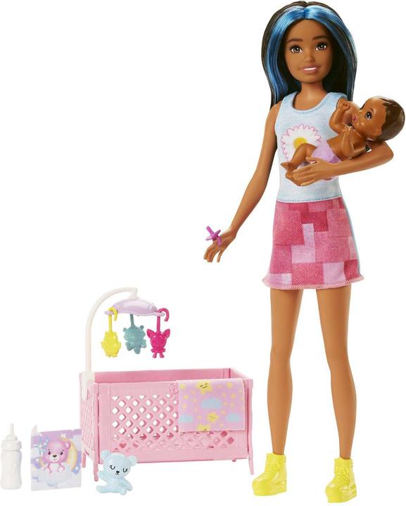 Actual product image Barbie Skipper Babysitter Nanna with Black and Blue Hair