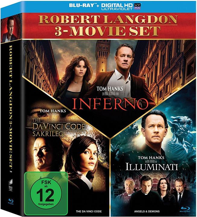 Immagine prodotto Sony Il Codice Da Vinci - Sacrilegio / Illuminati / Inferno (Blu-ray, 2017, Tedesco, Inglese, Italiano)