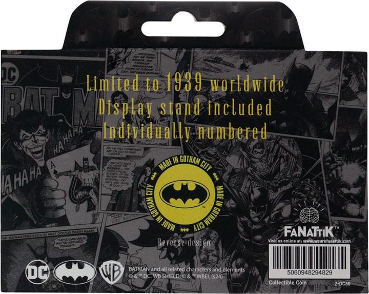 Image du produit Fanattik DC Comics Pièce de collection Batman 85e Anniversaire Édition Limitée (2023)