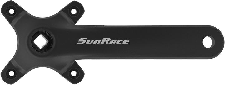 SunRace mtb-kurbeln alu für gehäuse vierkantachse fcm800 mono (175 mm)