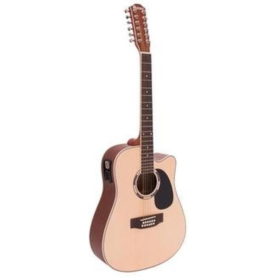 Dimavery DR-612 Westerngitarre 12-saitig, natur (Westerngitarre) (26231281)