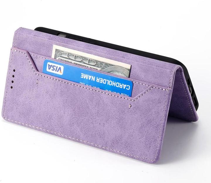 SEAHAI Cover In Pelle Per Xiaomi Redmi 14C / Poco C75: Custodia Portafoglio Magnetica Con Slot Carte, Supporto E Protezione RFID - Nero
