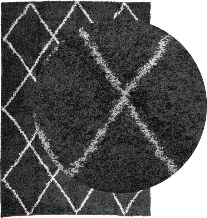 Actual product image vidaXL Shaggy high pile modern carpet (200 x 140 cm)