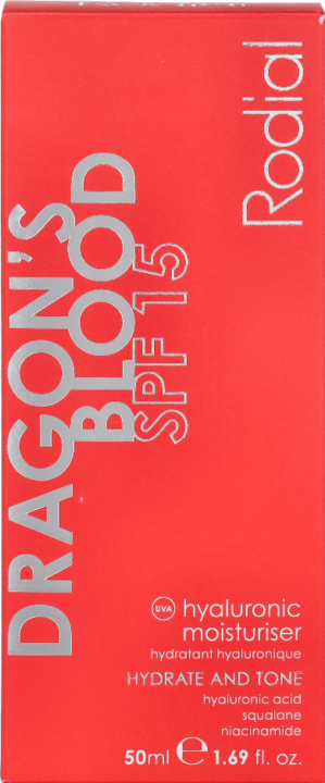 Actual product image Rodial Dragons Blood Hyaluronic Moisturiser SPF15 (50 ml, Day cream, SPF 15)