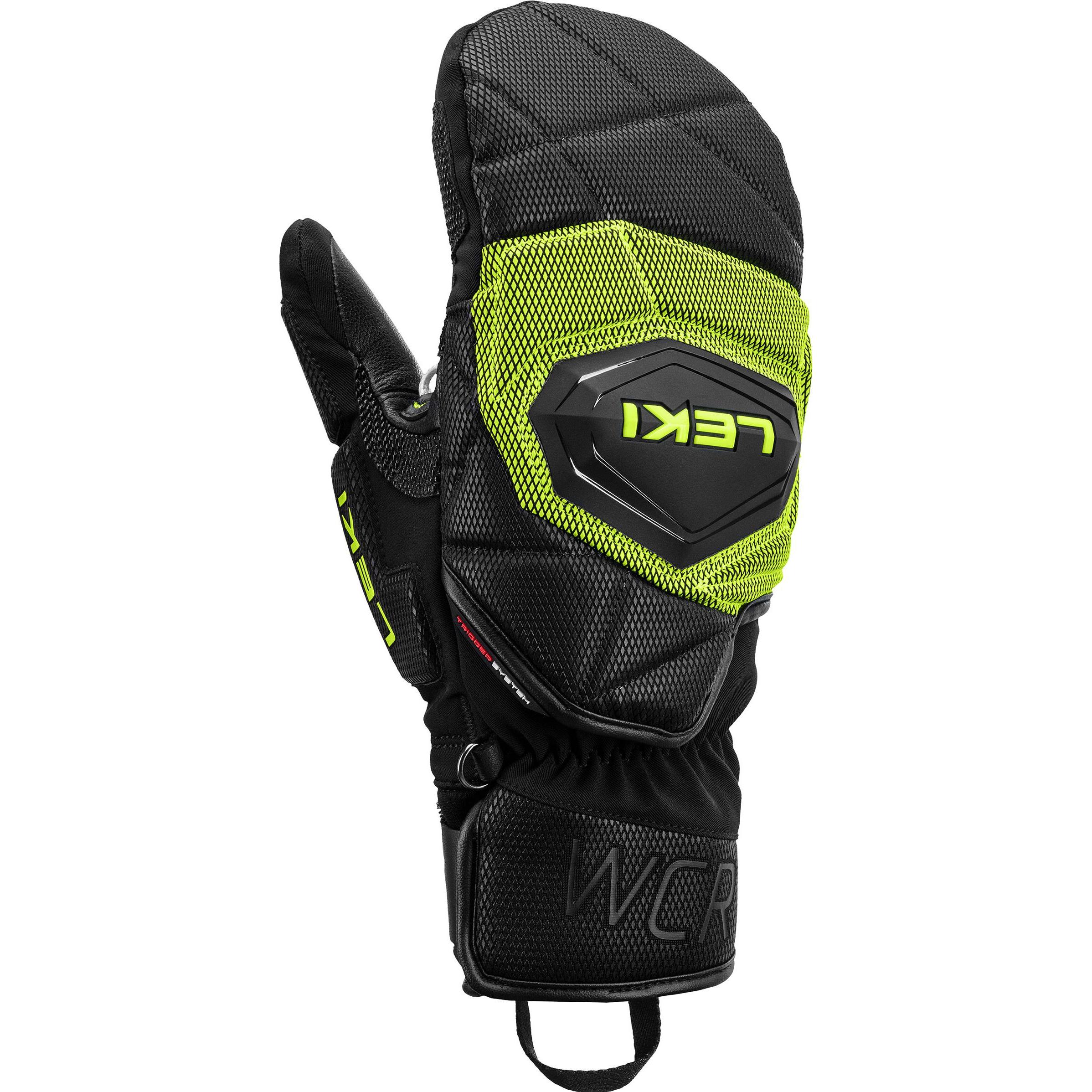 Leki, Herren, Handschuhe, RĘKAWICE WCR Coach 3D MITT lemon 8.5, Schwarz, (8.5)