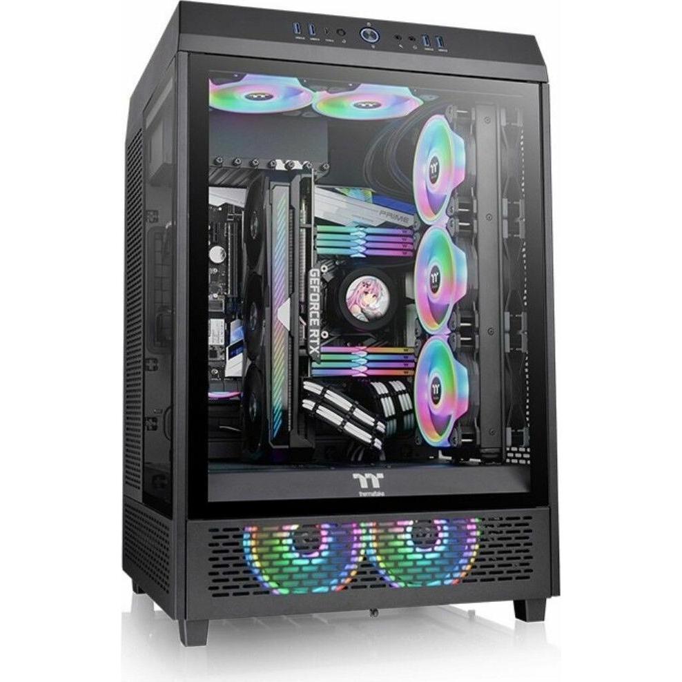 Thermaltake The Tower 500 (ATX, mATX, Mini-ITX), PC Gehäuse, Schwarz