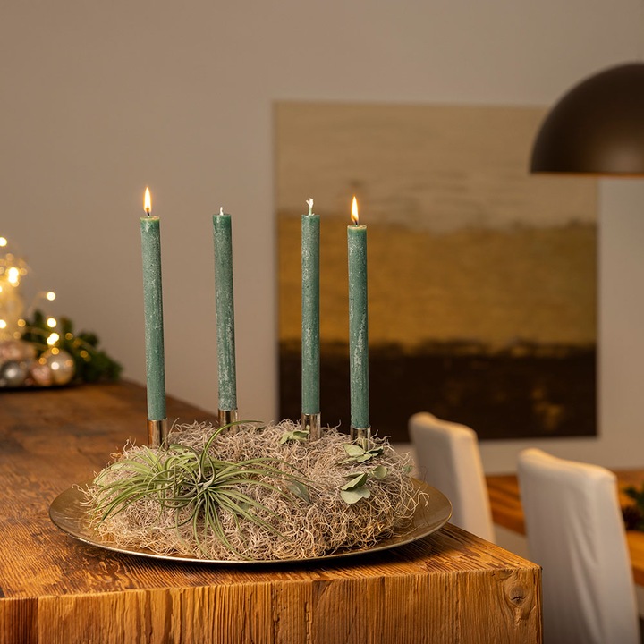 Produktbild VEG and the City Adventskranz Tillandsien - Kerzen Tannengrün (35 cm)