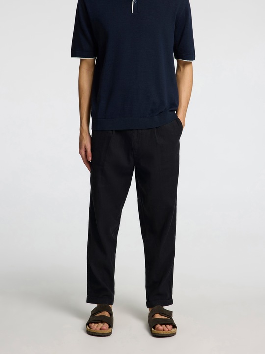 Actual product image Selected Homme Cropped relaxed fit trousers (W34/L32)