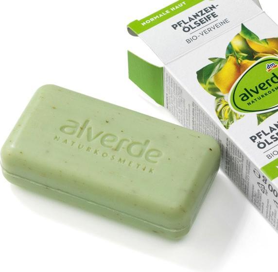 Actual product image dm alverde Vegetable oil soap organic veine (Hard soap)