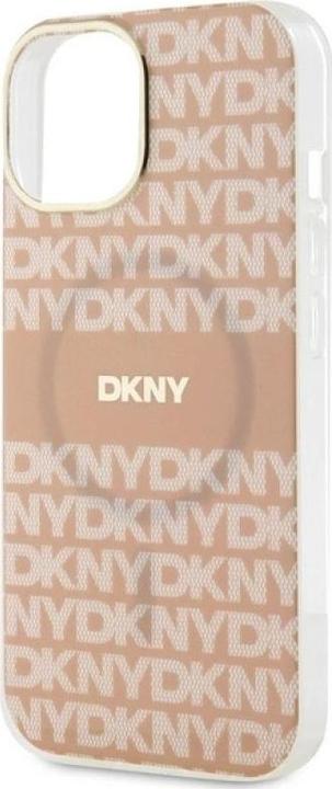 Actual product image DKNY DKHMP15MHRHSEP iPhone 15 Plus / 14 Plus 6.7" różowy/pink hardcase IML Mono & Stripe MagSafe (Apple iPhone 14 Plus, Apple iPhone 15 Plus)