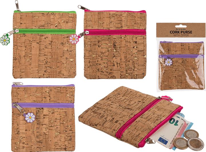 Actual product image Out of the blue Cork Wallet with Zipper