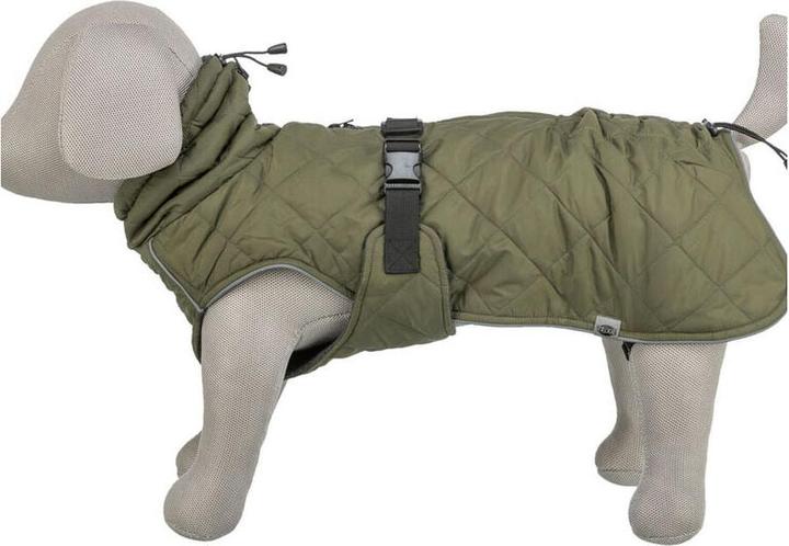 Actual product image Trixie Minot coat, L: 62 cm, olive green (L, Dog coat)