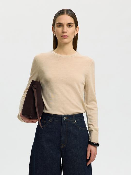 Produktbild Selected Slfthea Ls Knit Merino O-Neck Noos (S)