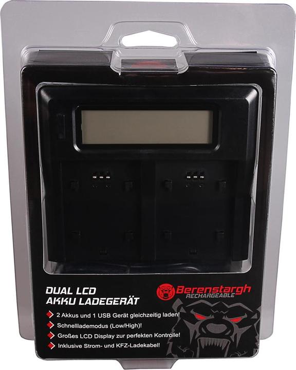 Image du produit Berenstargh Dual LCD USB Ladegerät f. Canon LP-E6 EOS 5D 60D 60Da 6D 7D EOS70D EOS-70D LP-E6 Mark II