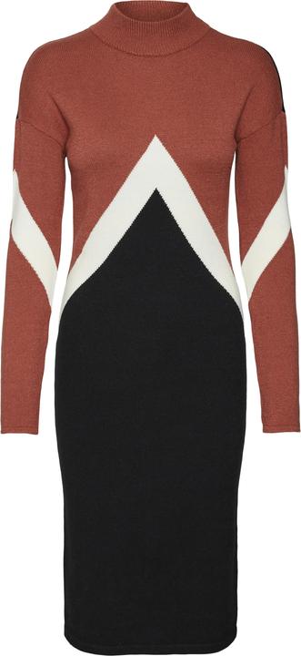Produktbild Vero Moda VMNANCY BLOCK LS O-NECK BKN DRESS LCS Strickkleid (XXS)