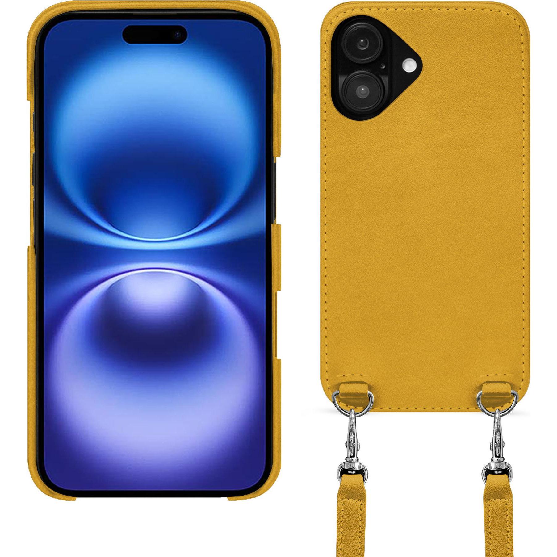 Thumbnail - Noreve Schutzhülle mit Schulterriemen Apple iPhone 16 (Apple iPhone 16), Smartphone Hülle, Orange