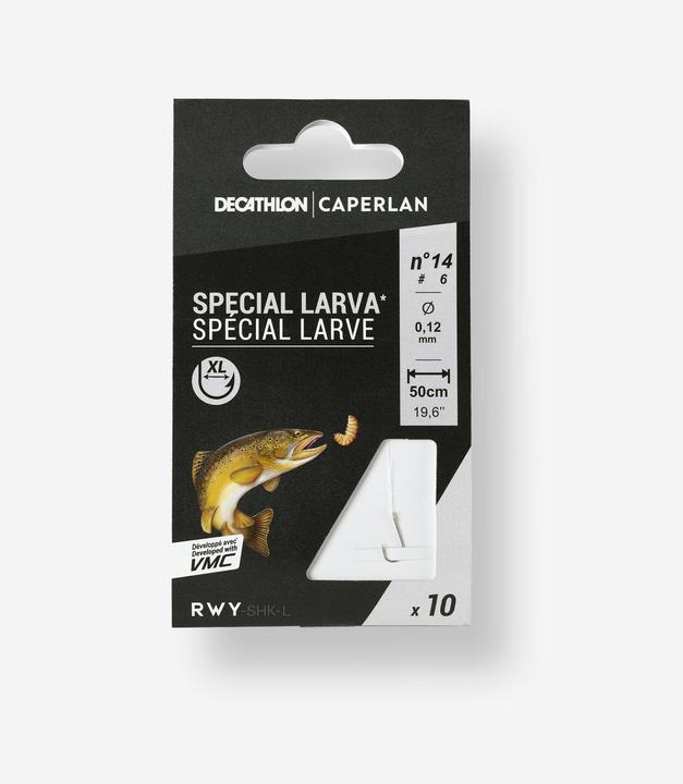 Actual product image Caperlan Leader hook Larva special hook