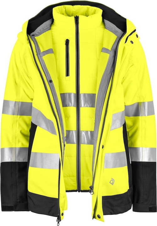 Actual product image Projob Wind and waterproof parka 3-in-1 EN ISO 20471 class 3/2 (L)