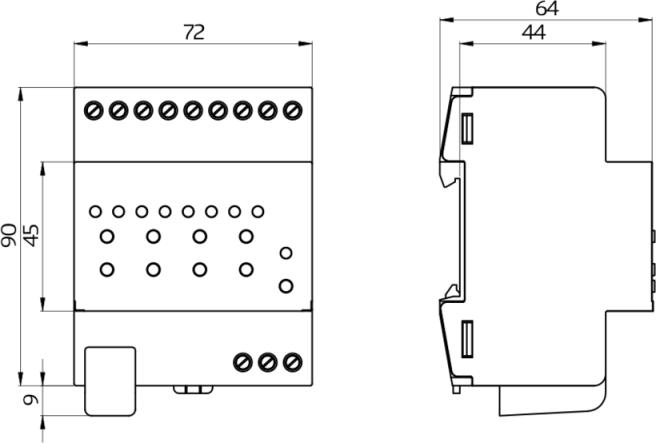 Immagine prodotto BEG Installazione della serie SBA4-230/10/H/KNX REG- (Attuatore per otturatore)