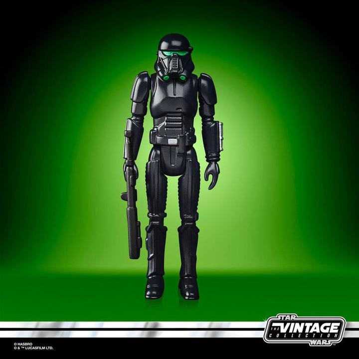 Actual product image Hasbro Retro-Kollektion Imperialer Death Trooper 9,5 cm grosse Star Wars: The Mandalorian Actio...